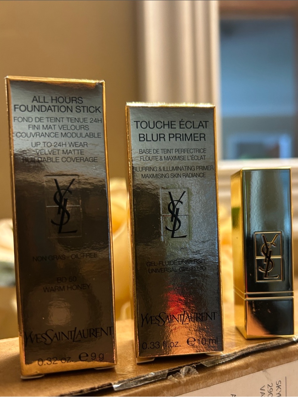 Yves Saint Laurent lipstick, Primer & Foundation bundle